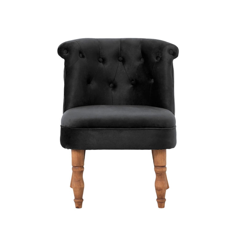 Occasional Chair - Black Velvet