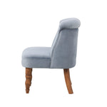 Occasional Chair - Sky Blue Velvet