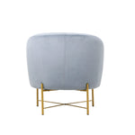 Occasional Arm Chair with Ottoman - Sky Blue