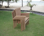 Outdoor Rectangle Teak Table Set (8 x chairs)