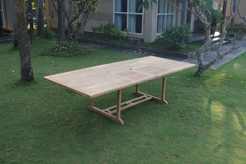 Outdoor Rectangle Teak Table Set (8 x chairs)