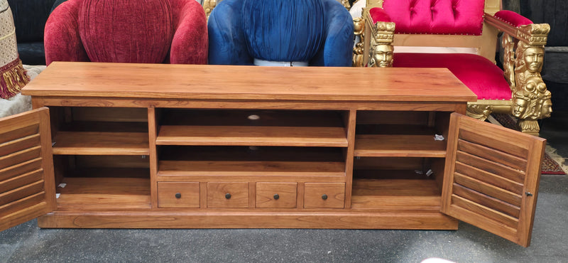 Entertainment/ TV Unit - Natural Wax Finish