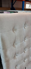 Maison Buttoned King Headboard - White Velvet