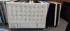Maison Buttoned King Headboard - White Velvet