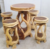 Bar Leaner and Stool - Suar Wood