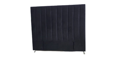 Victor Queen Headboard - Black Velvet