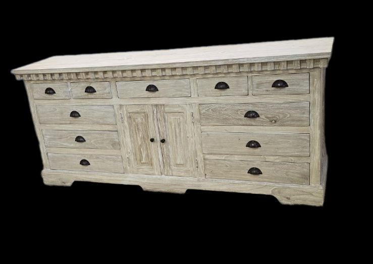 Rustic Solid Wood Buffet Table