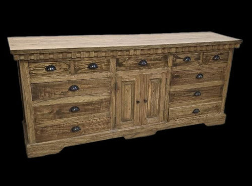 Rustic Mango Wood Buffet Table – Natural Finish