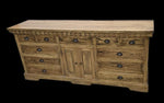 Rustic Mango Wood Buffet Table – Natural Finish