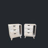 Bedside Cabinet Pair - Mindi Wood - White Wash