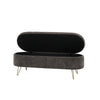 LONG OTTOMAN / STORAGE (Dark grey Fabric)