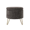LONG OTTOMAN / STORAGE (Dark grey Fabric)