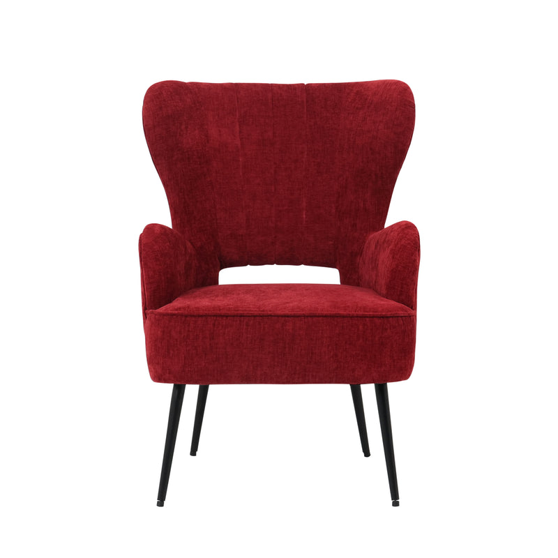 Arm Chair - Red Fabric