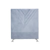 Lily Headboard - King Single Size - Sky Blue Velvet