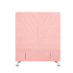 Lily Headboard - King Single Size - Pink Velvet