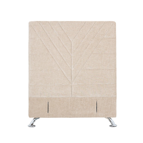 Lily Headboard - King Single Size - Beige Fabric