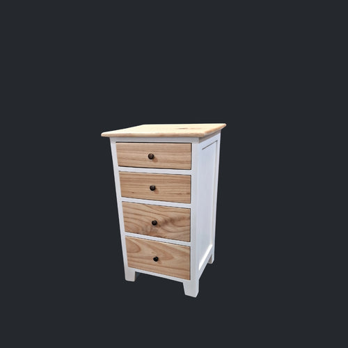 Bedside/Lamp Table - Mindi Wood - Four Drawer - Carolina