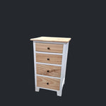 Bedside/Lamp Table - Mindi Wood - Four Drawer - Carolina