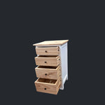Bedside/Lamp Table - Mindi Wood - Four Drawer - Carolina