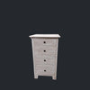 Bedside/Lamp Table - Mindi Wood - Four Drawer - White Wash Finish