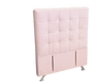 Patsy King Single Headboard - Pink Velvet