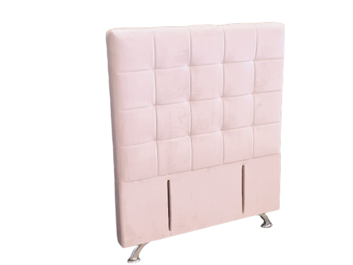 Patsy King Single Headboard - Pink Velvet