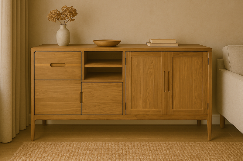 Retro Teak Buffet/Side Table