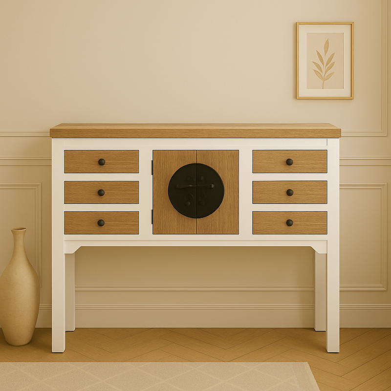 HALL TABLE/CONSOLE TABLE- Solid Mindi Wood