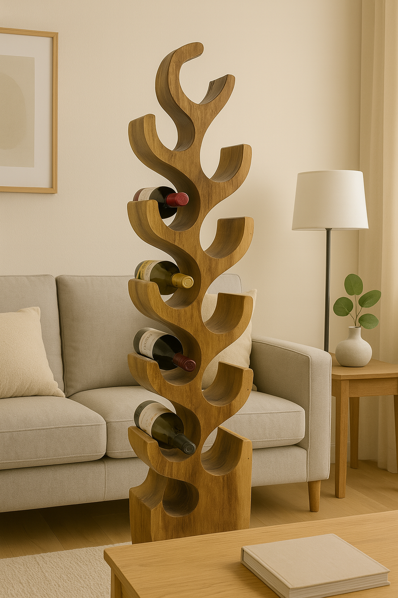 Handcrafted Solid Wood Wine Rack - CLEARANCE PRICE