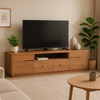 Entertainment Unit/TV Unit - Teak Wood - 200cms