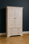 Free Standing Wardrobe - Mindi Wood - White Wash