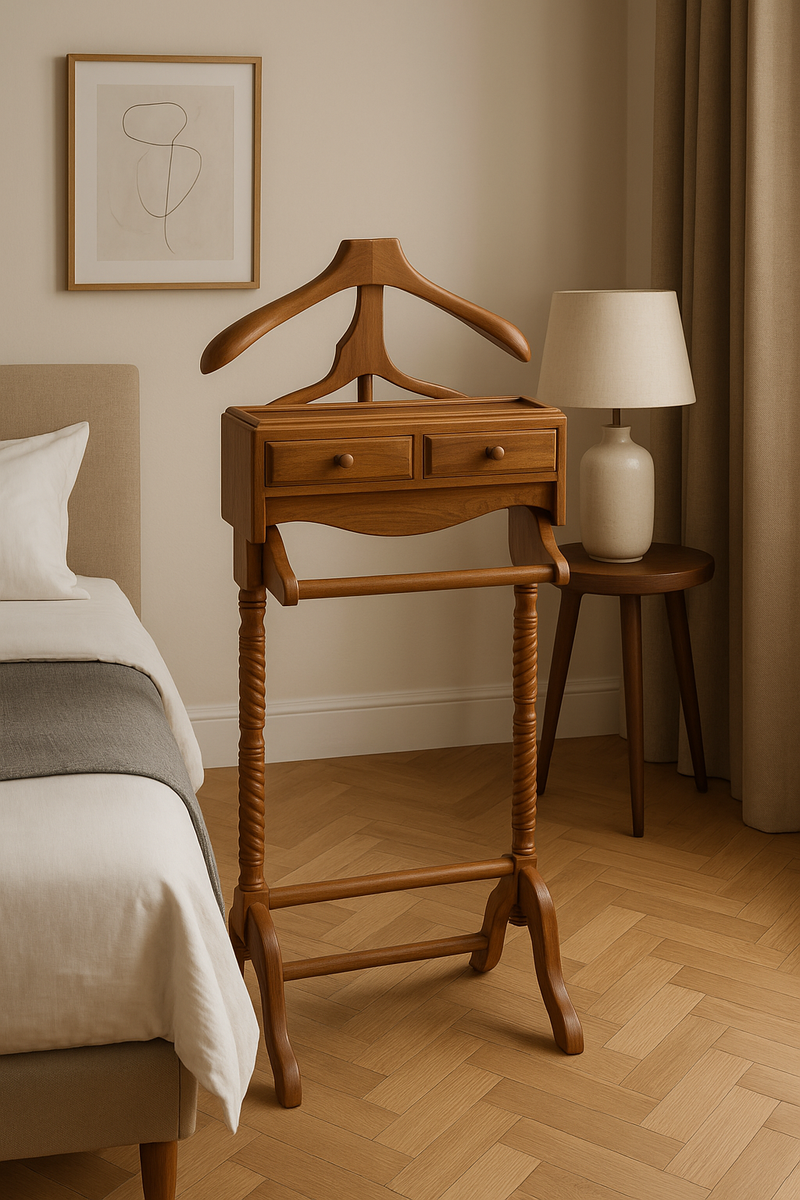 Coat Valet - Mahogany Wood - Wood finish