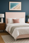 Wilson Headboard - Double Size - Light Pink Velvet - CLEARANCE PRICE