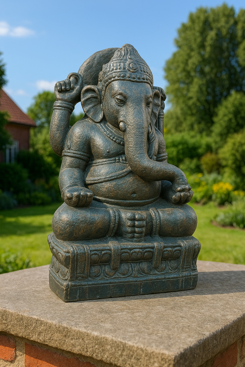 Ganesh Statue - Antique Gold