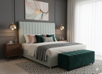 Victor Queen Headboard - Mint Fabric