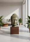 Antique Buddha Head Sculpture