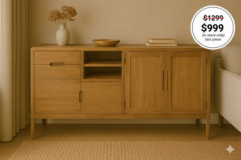 Retro Teak Buffet/Side Table