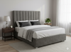 Victor Queen Headboard - Dark Grey Fabric