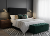 Helvia Queen Headboard - Black Velvet