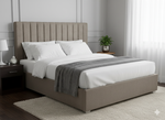 Victor King Headboard - Medium Grey Warwick Fabric