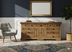 Rustic Mango Wood Buffet Table – Natural Finish