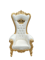 THRONE CHAIR (KING/QUEEN CHAIR) - MAHOGANY WOOD