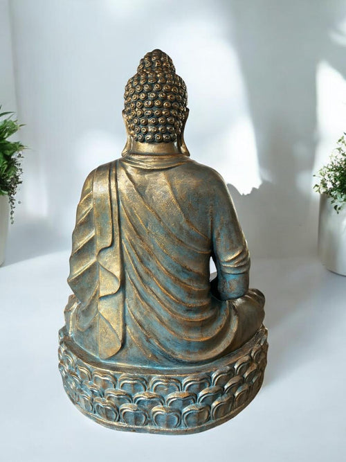 MEDITATING BUDDHA STATUE (FIBER CEMENT 150CMS)