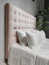 Maison Free-Standing Headboard - Queen Size - Pink Velvet - NEW ARRIVAL