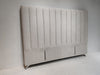 Victor Headboard - Super King Size - Silver Warwick Fabric - NEW ARRIVAL