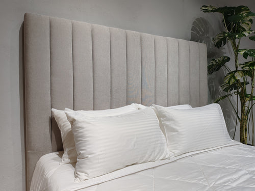 Victor Headboard - Super King Size - Silver Warwick Fabric - NEW ARRIVAL