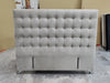 Maison Buttoned Headboard - Super King Size - Beige Velvet