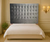 Maison Buttoned Super King Headboard - Dark Grey Velvet