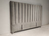 Victor Super King Headboard - Steel Grey Velvet