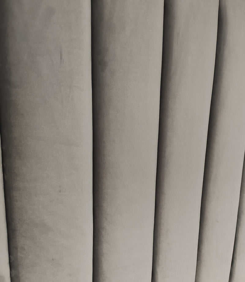 Victor Super King Headboard - Steel Grey Velvet